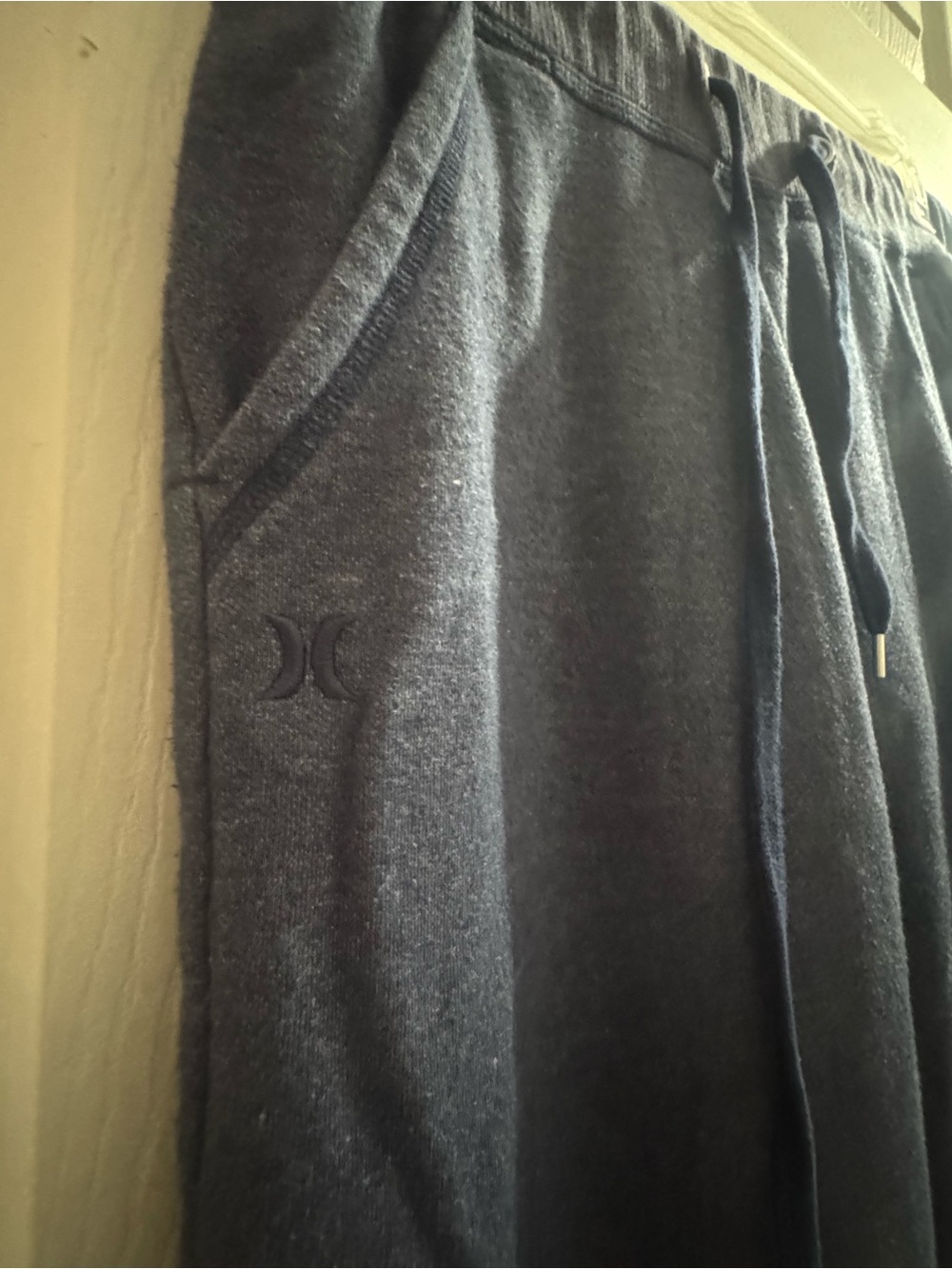Hurley navy blue Fleece Drawstring pants size large